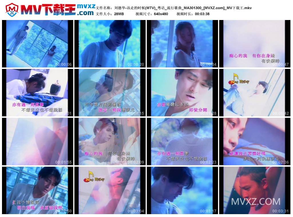 刘德华-该走的时候(MTV)_粤语_流行歌曲_MA301300